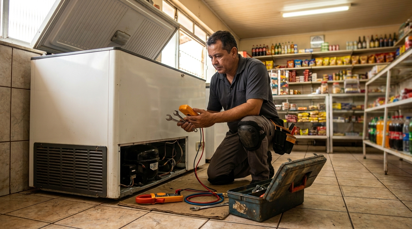 Técnico de conserto de freezer em residência em Manaus‑AM